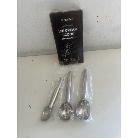 Finedine Professional Stainless Steel Ice Cream Scoop Set - 3-Piece - Picture 1 of 2